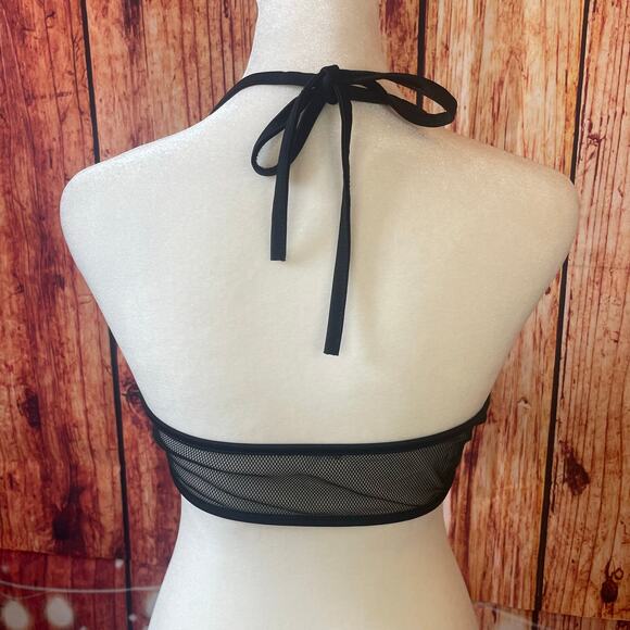 American Flag mesh halter top size medium sheer 4th of July red white blue - Picture 4 of 4